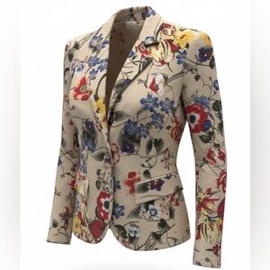 7th Avenue New York & Company Floral Blazer